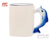 لیوان دسته دلفین با جعبه