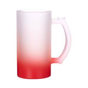 لیوان شیشه ای مات طیف قرمز